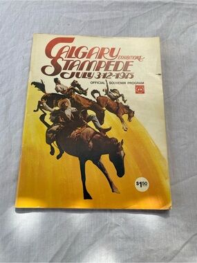 Vintage 1975 Calgary Stampede Official Souvenir Program Rodeo Western Collectibl